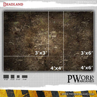 PWORK Wargames - Deadland - Wargames Terrain Mat - Gap Games