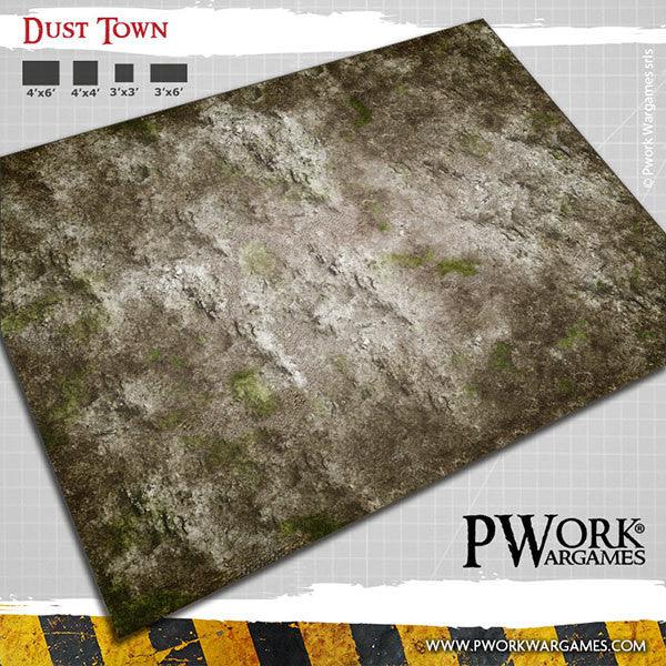 PWORK Wargames - Dust Town - Wargames Terrain Mat - Gap Games