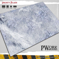 PWORK Wargames - Frosty Plain - Wargames Terrain Mat - Gap Games