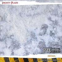 PWORK Wargames - Frosty Plain - Wargames Terrain Mat - Gap Games