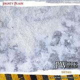 PWORK Wargames - Frosty Plain - Wargames Terrain Mat - Gap Games