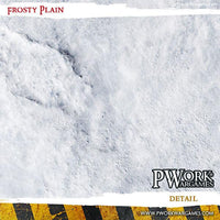 PWORK Wargames - Frosty Plain - Wargames Terrain Mat - Gap Games