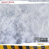 PWORK Wargames - Frosty Plain - Wargames Terrain Mat - Gap Games