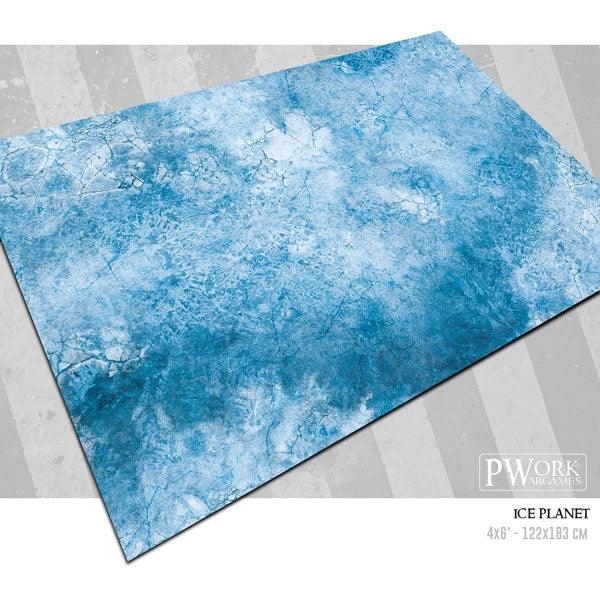 PWORK Wargames - Ice Planet - Wargames Terrain Mat - Gap Games