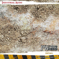 PWORK Wargames - Industrial Ruins - Wargames Terrain Mat - Gap Games