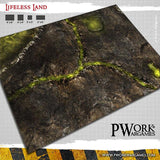 PWORK Wargames - Lifeless Land - Wargames Terrain Mat - Gap Games