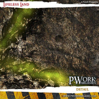 PWORK Wargames - Lifeless Land - Wargames Terrain Mat - Gap Games