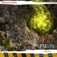 PWORK Wargames - Lifeless Land - Wargames Terrain Mat - Gap Games