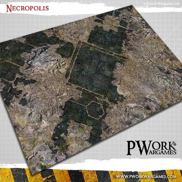 PWORK Wargames - Necropolis - Wargames Terrain Mat - Gap Games