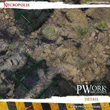 PWORK Wargames - Necropolis - Wargames Terrain Mat - Gap Games