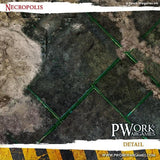 PWORK Wargames - Necropolis - Wargames Terrain Mat - Gap Games