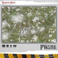 PWORK Wargames - North Pass - Wargames Terrain Mat - Gap Games