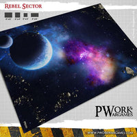 PWORK Wargames - Rebel Sector - Wargames Terrain Mat - Gap Games