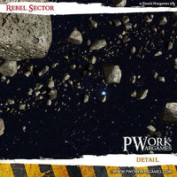 PWORK Wargames - Rebel Sector - Wargames Terrain Mat - Gap Games