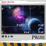 PWORK Wargames - Rebel Sector - Wargames Terrain Mat - Gap Games