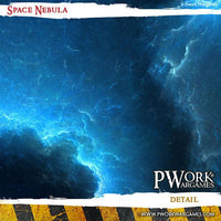 PWORK Wargames - Space Nebula - Wargames Terrain Mat - Gap Games