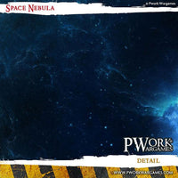 PWORK Wargames - Space Nebula - Wargames Terrain Mat - Gap Games