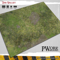 PWORK Wargames - The Valley - Wargames Terrain Mat - Gap Games