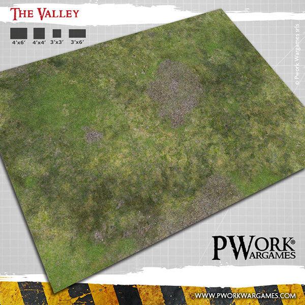 PWORK Wargames - The Valley - Wargames Terrain Mat - Gap Games