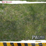 PWORK Wargames - The Valley - Wargames Terrain Mat - Gap Games