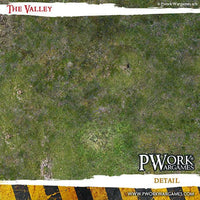 PWORK Wargames - The Valley - Wargames Terrain Mat - Gap Games