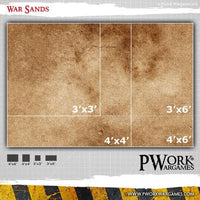 PWORK Wargames - War Sands - Wargames Terrain Mat - Gap Games