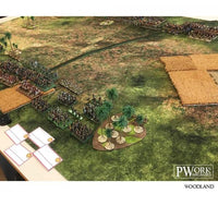 PWORK Wargames - Woodland - Wargames Terrain Mat - Gap Games