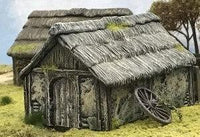 Renedra Terrain - Dark Ages/Medieval Wattle and Daub Outbuilding (Plastic) - Gap Games