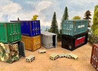 Renedra Terrain - Shipping Containers (20FT) & Pallets (Plastic) - Gap Games