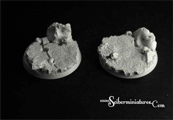 Ruins 50mm round bases set (2) - Gap Games