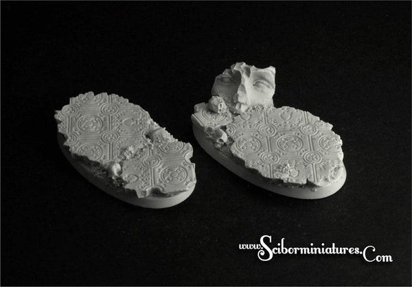 Ruins 60x35mm round bases set (2) - Gap Games