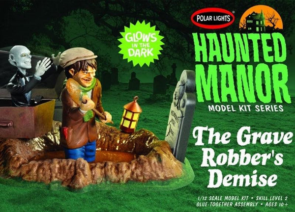 SALE POLAR LIGHTS 1/12 HAUNTED MANOR: THE GRAVE ROBBER'S DEMISE PLASTIC MODEL KIT - Gap Games