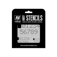 SALE Vallejo Stencils - Sci-Fi & Fantasy - Digital Numbers - Gap Games