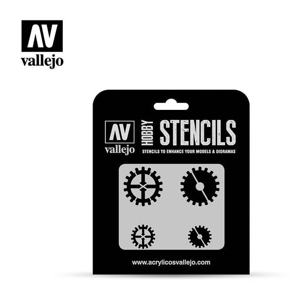 SALE Vallejo Stencils - Sci-Fi & Fantasy - Gear Markings - Gap Games