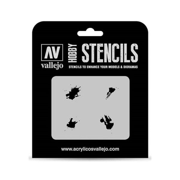 SALE Vallejo Stencils - Texture Effects - Petrol Spills - Gap Games