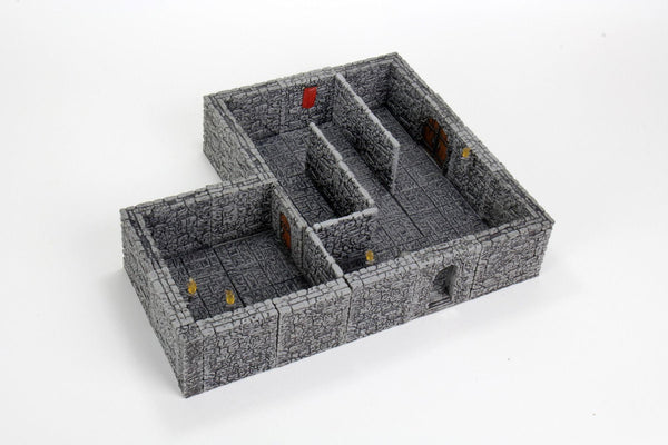 SALE WarLock Tiles Dungeon Tiles II Full Height Stone Walls Expansion - Gap Games