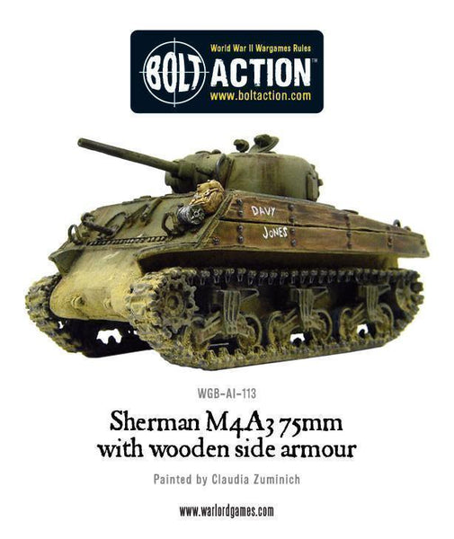 Sherman M4A3 (75mm) With Wooden Armour – Gap Games