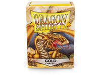 Sleeves - Dragon Shield - Box 100 - Gold MATTE - Gap Games