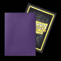 Sleeves - Dragon Shield - Box 100 - Standard Size Dual Matte Metallic Purple (Soul) - Gap Games