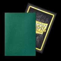 Sleeves - Dragon Shield Japanese - Box 60 - Dual Matte Metallic Green (Power) - Gap Games