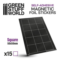 Square Magnetic Sheet SELF-ADHESIVE - 50x50mm - Gap Games