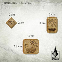 TABLETOP SCENICS Grimdark Signs - Gap Games