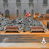 TABLETOP SCENICS Hive City Benches & Trash Bins - Gap Games