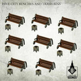 TABLETOP SCENICS Hive City Benches & Trash Bins - Gap Games