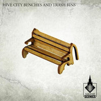 TABLETOP SCENICS Hive City Benches & Trash Bins - Gap Games