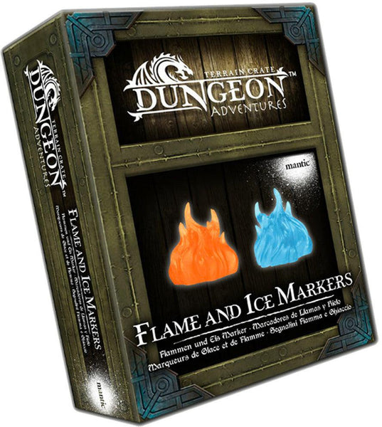 TerrainCrate: Dungeon Adventures: Flame and Ice Markers - Gap Games