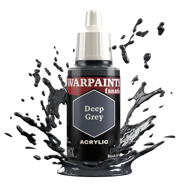 The Army Painter Warpaints Fanatic: Deep Grey - 18ml Acrylic Paint - Gap Games