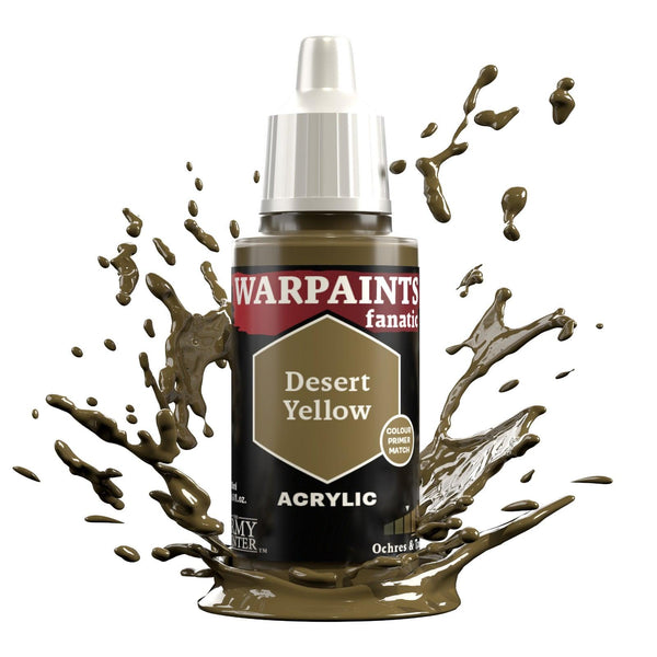 The Army Painter Warpaints Fanatic: Desert Yellow - 18ml Acrylic Paint - Gap Games