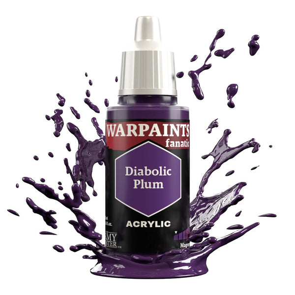 The Army Painter Warpaints Fanatic: Diabolic Plum - 18ml Acrylic Paint - Gap Games