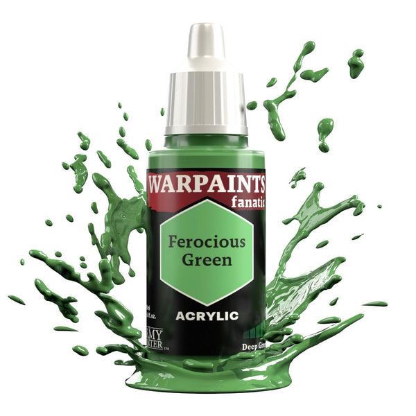 The Army Painter Warpaints Fanatic: Ferocious Green - 18ml Acrylic Paint - Gap Games